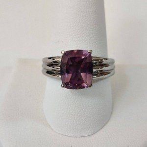 Rose De France Amethyst Ring